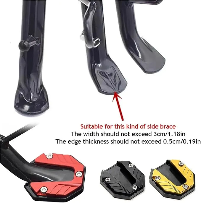 Side Stand Fancy Cover – High-Quality Fit for All 70cc Bikes | Black