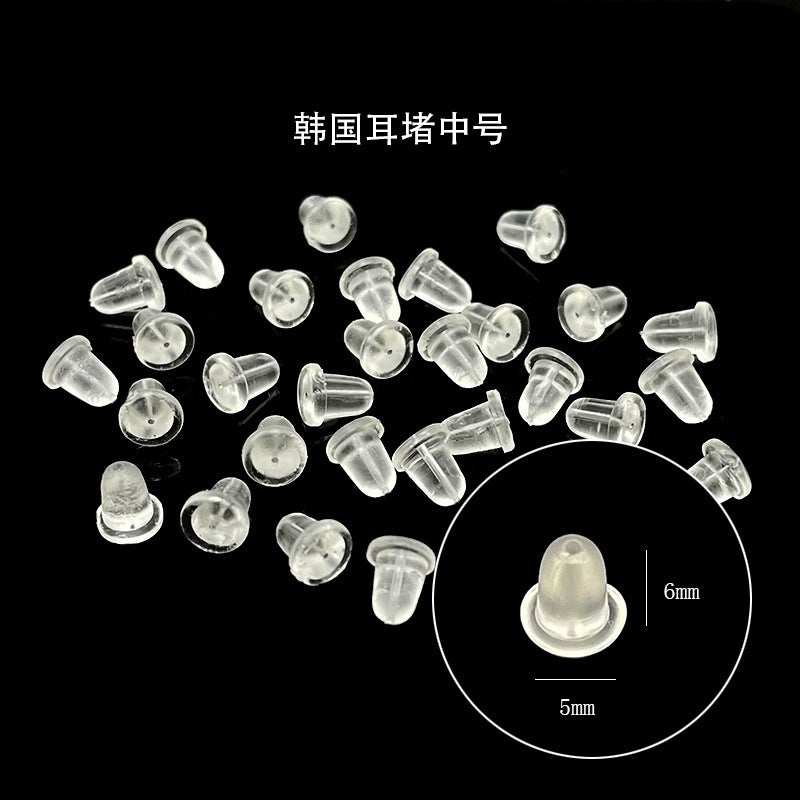 Transparent Bullet Earplugs Anti-Drop Modern Style (4mm small size (8000 a pack)