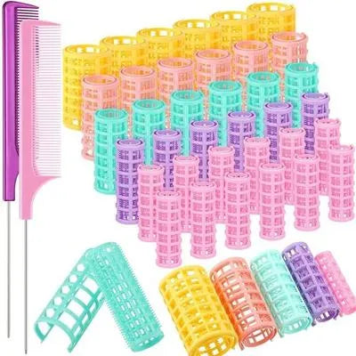 Multicolor Hair Rollers for Salon Quality Curls No Heat