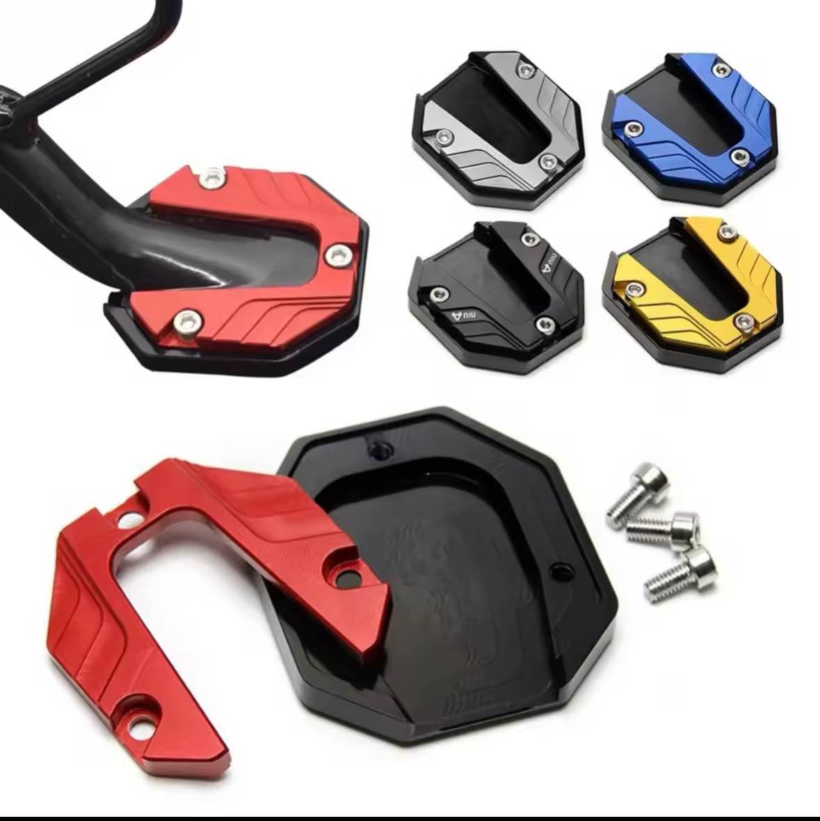 Side Stand Fancy Cover – High-Quality Fit for All 70cc Bikes | Black
