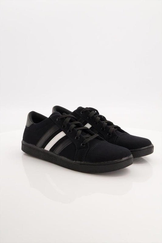 Black Camel Stripes Low Cut Sneakers Pakistan