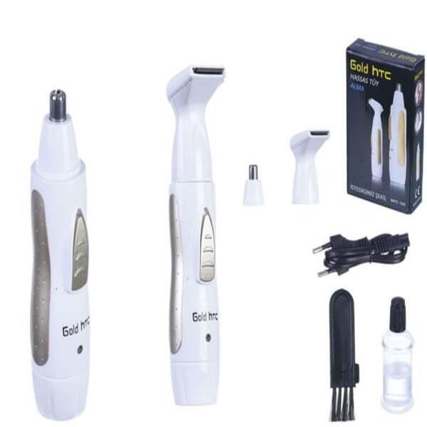 Rechargeable Nose Hair Trimmer White ABS for Men Women