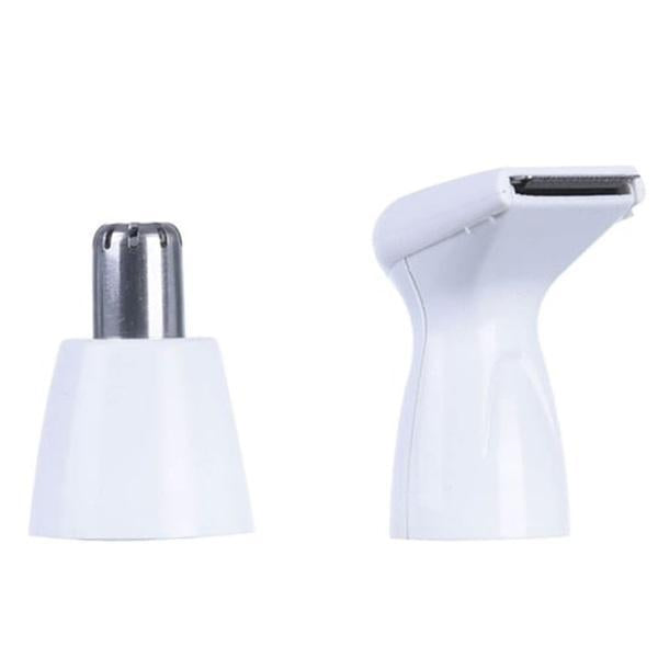 Rechargeable Nose Hair Trimmer White ABS for Men Women