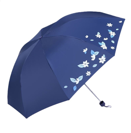 Paradise UV50+ Folding Sun Umbrella Purple Floral