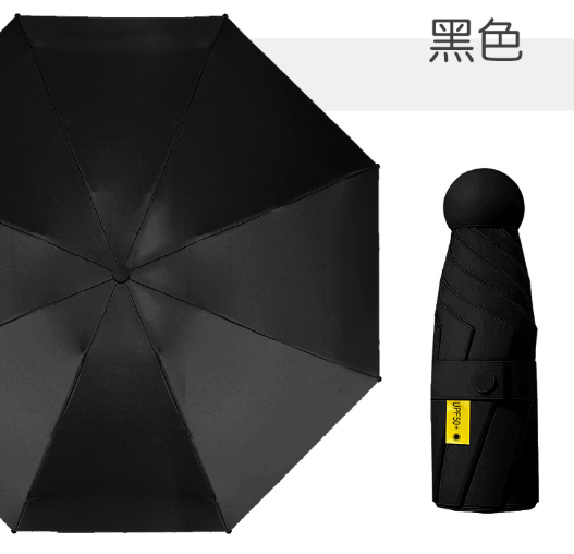 Mini Red Capsule Sun Umbrella 50% Folding