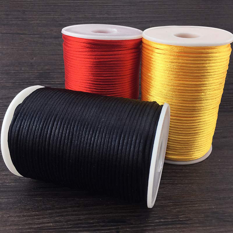 Premium Chinese Knot Line Ropes 7 Sizes Rainbow Red Blue Green Yellow